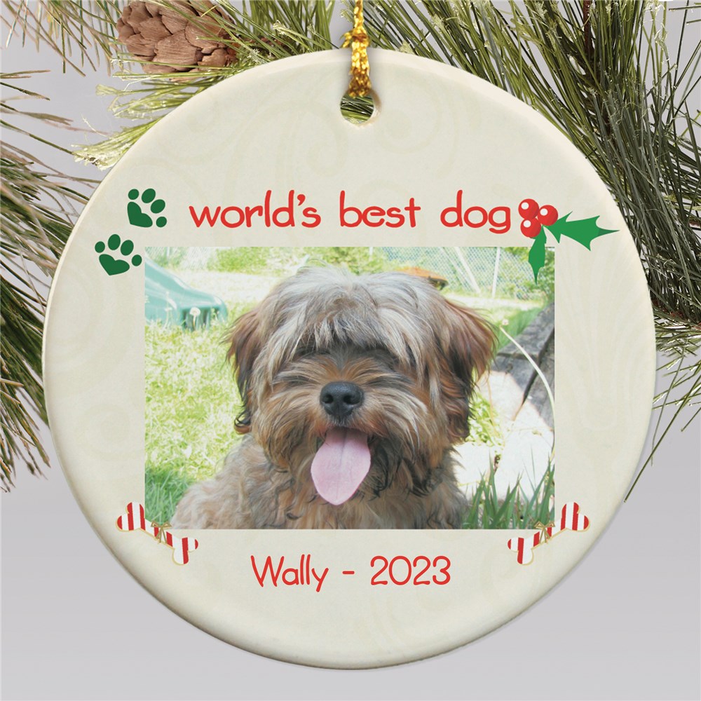 Dog Photo Christmas Ornament | Personalized Pet Ornaments