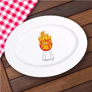 King Of The Grill Personalized Platter U590817