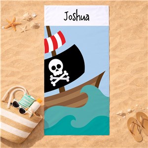 Pirate Beach Towels | Personalized Kids Beach Towels