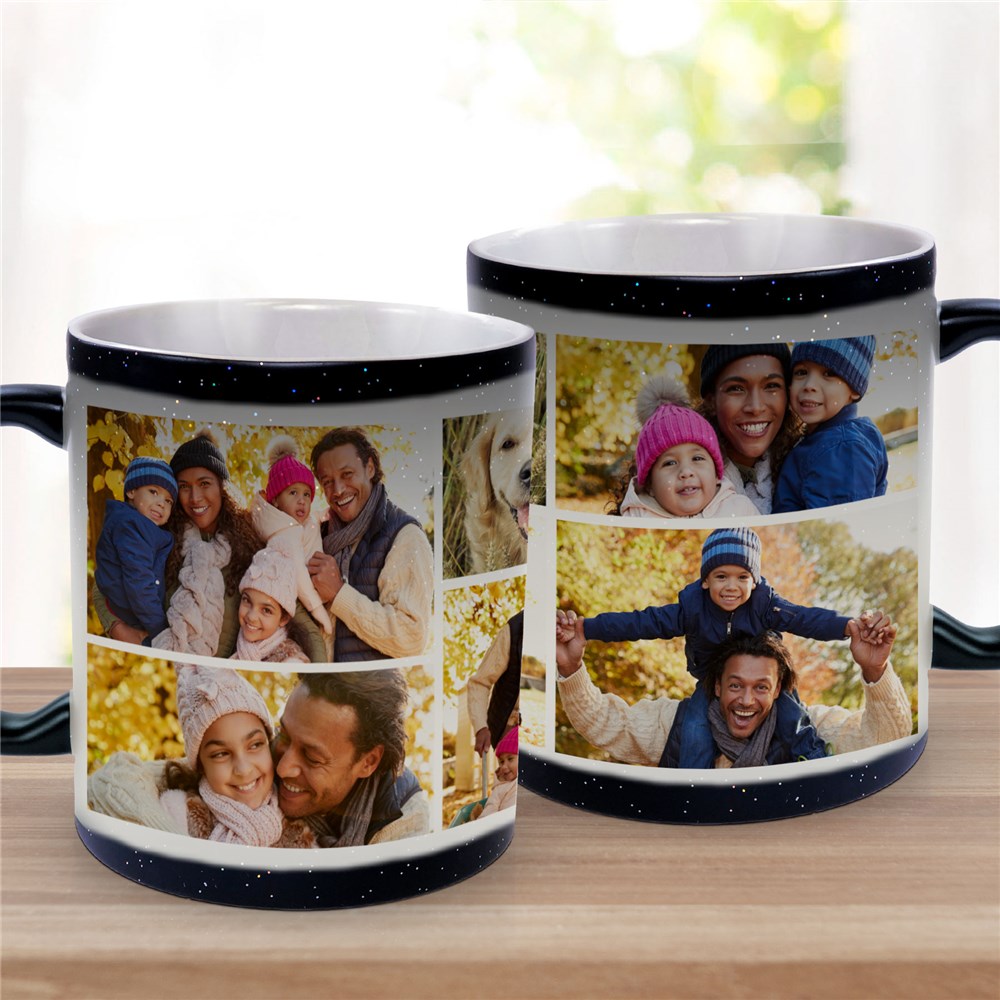 Personalized Photo Collage Color Changing Mug