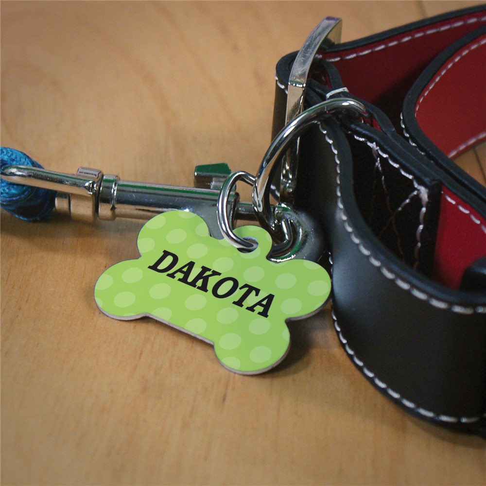 Polka Dot Dog Tag | Personalized Dog Tags