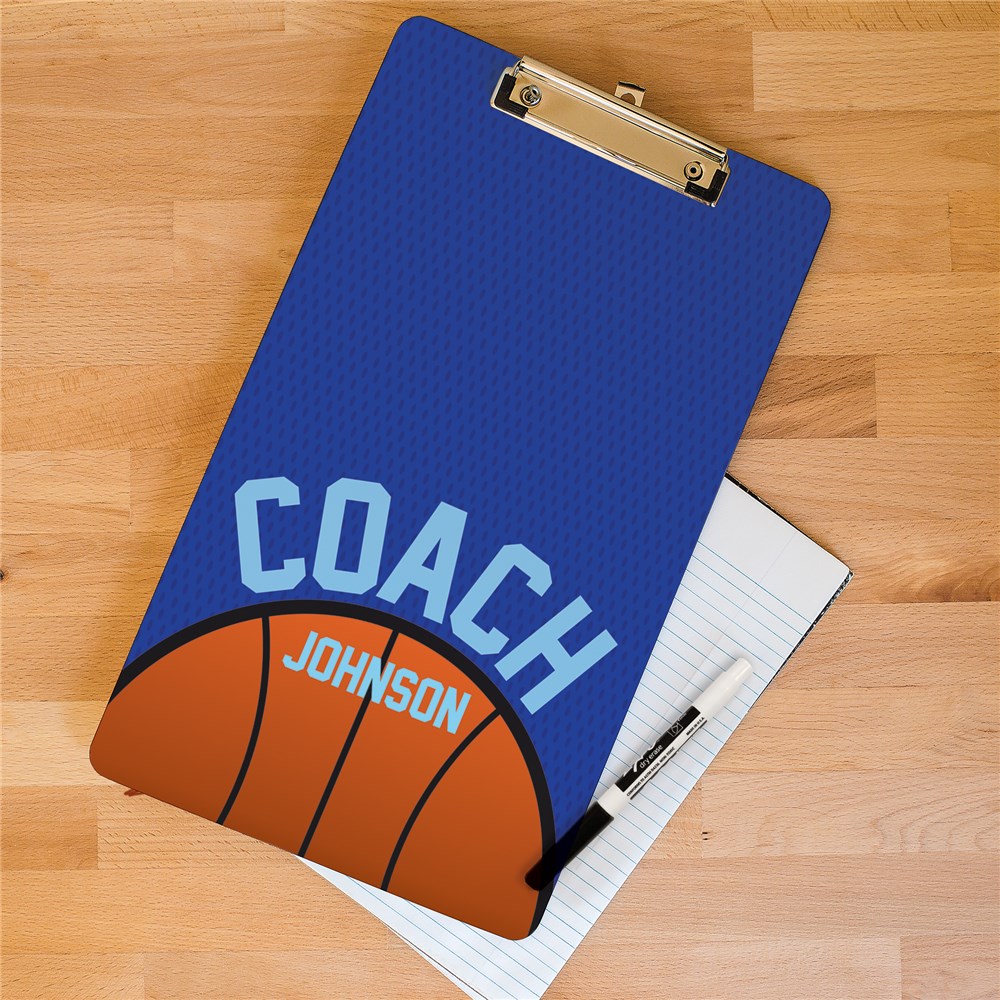 Personalized Basketball Dry Erase Clipboard U677424X