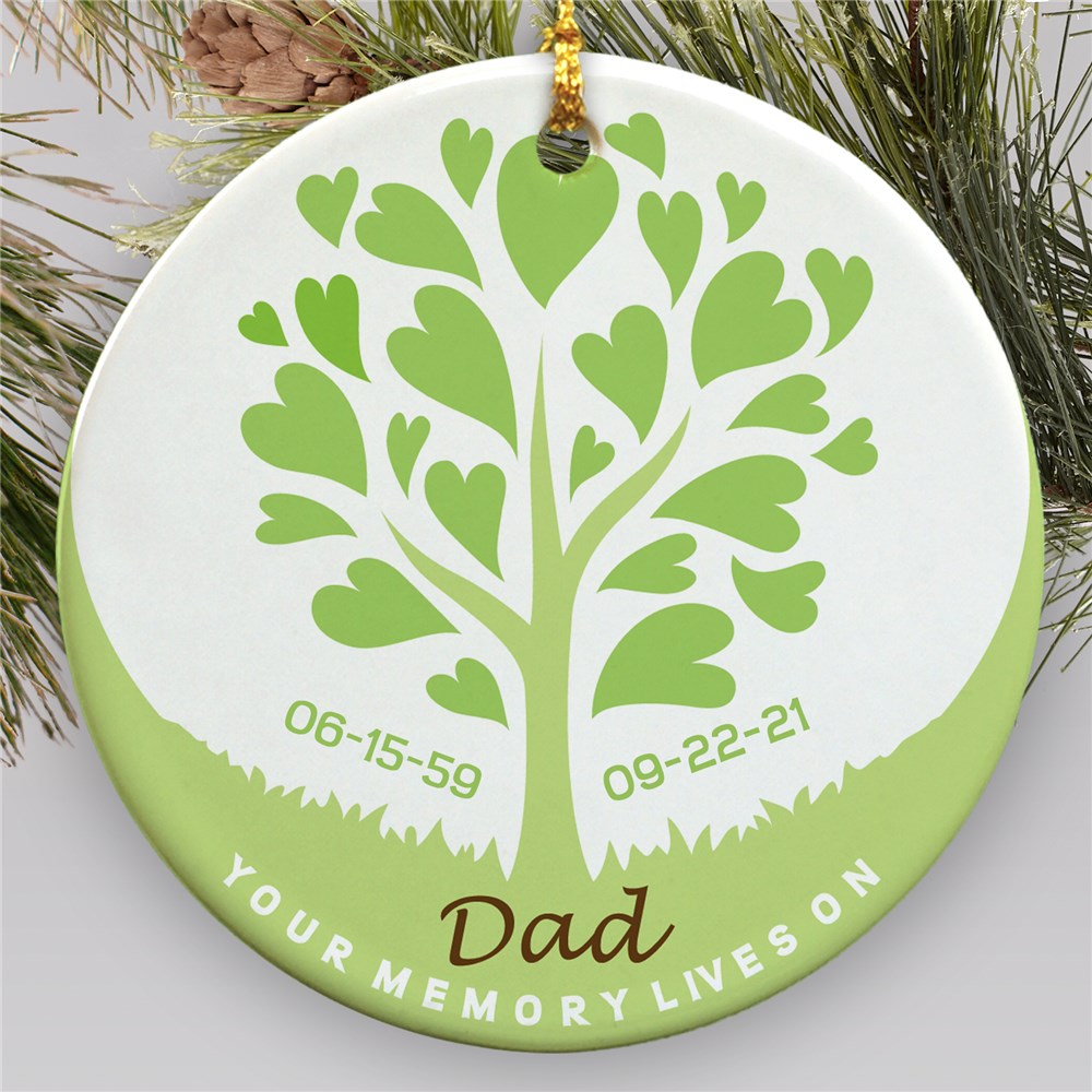 Personalized Memorial Ornament Ceramic GiftsForYouNow