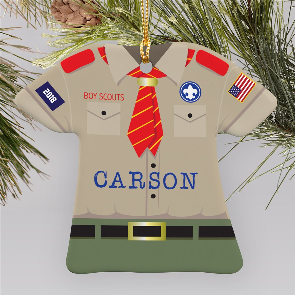 Personalized Boy Scout Christmas Ornament GiftsForYouNow