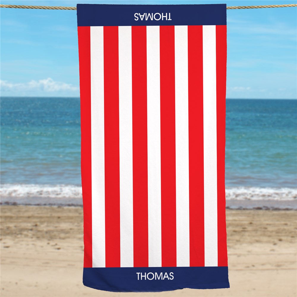 Personalized USA Pride Beach Towel U777333
