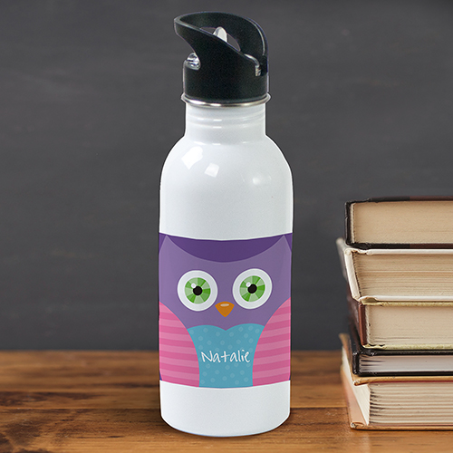 Personalized Owl Water Bottle GiftsForYouNow