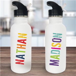 Personalized Any Name Water Bottle U780620
