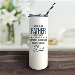 Personalized Dad Tumbler with Straw