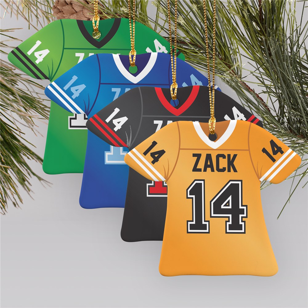 Personalized Football Jersey Ornament | Football Ornaments Personalized