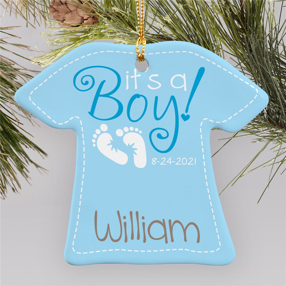It's a Boy Christmas Ornament Baby Ornament