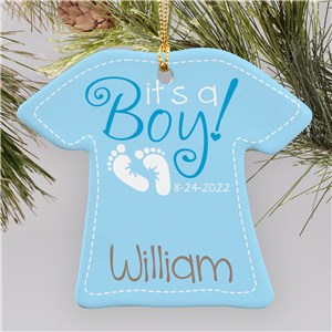 It's A Boy Ornament | Personalized Baby Ornament |Personalized Baby Ornaments