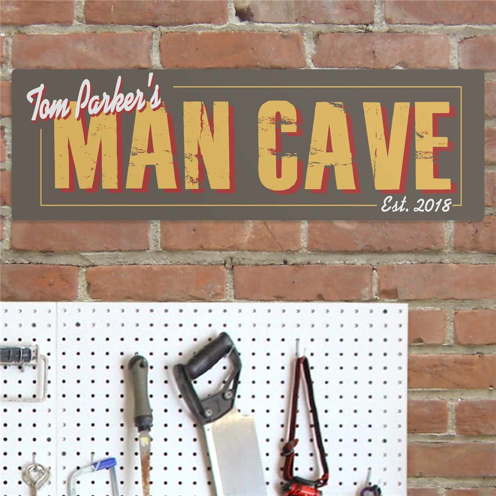 Personalized Man Cave Steet Sign | Mancave Gifts