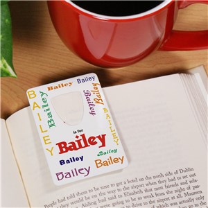 Personalized Name Bookmark - A is for...Design U8165