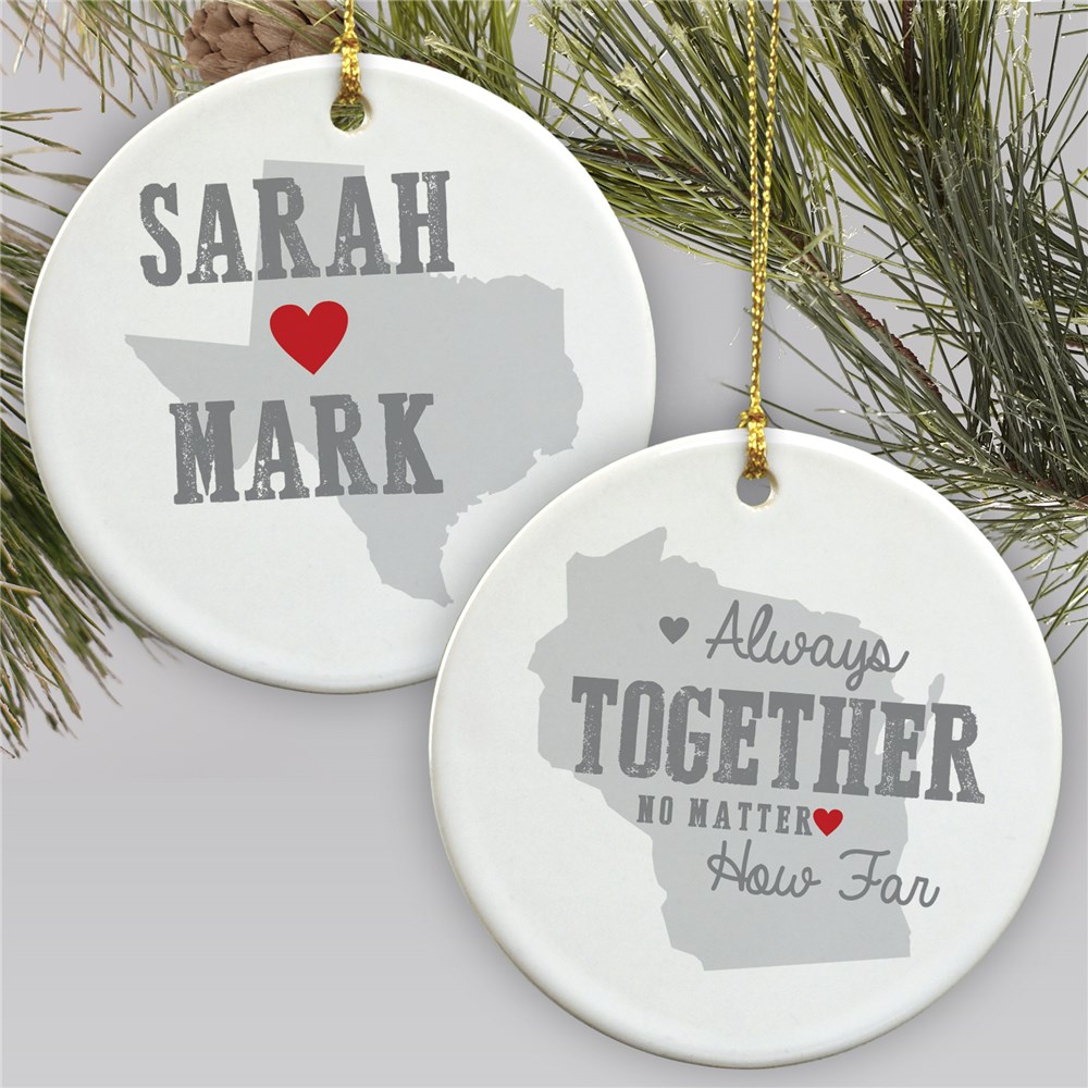 Personalized Relationship Ornament | Personalized Couples Ornament