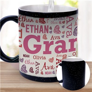 Personalized For Her Word Art Color Changing Mug