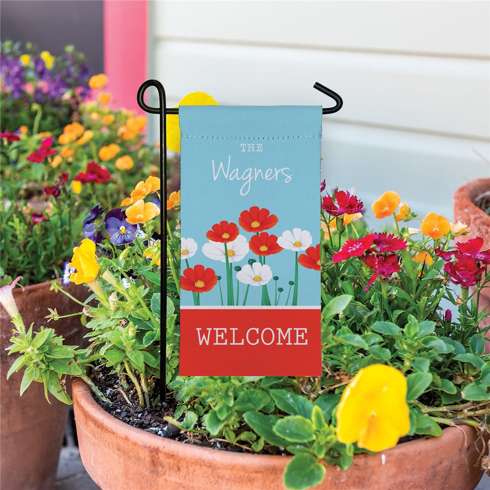 Personalized Small Summer Garden Flag