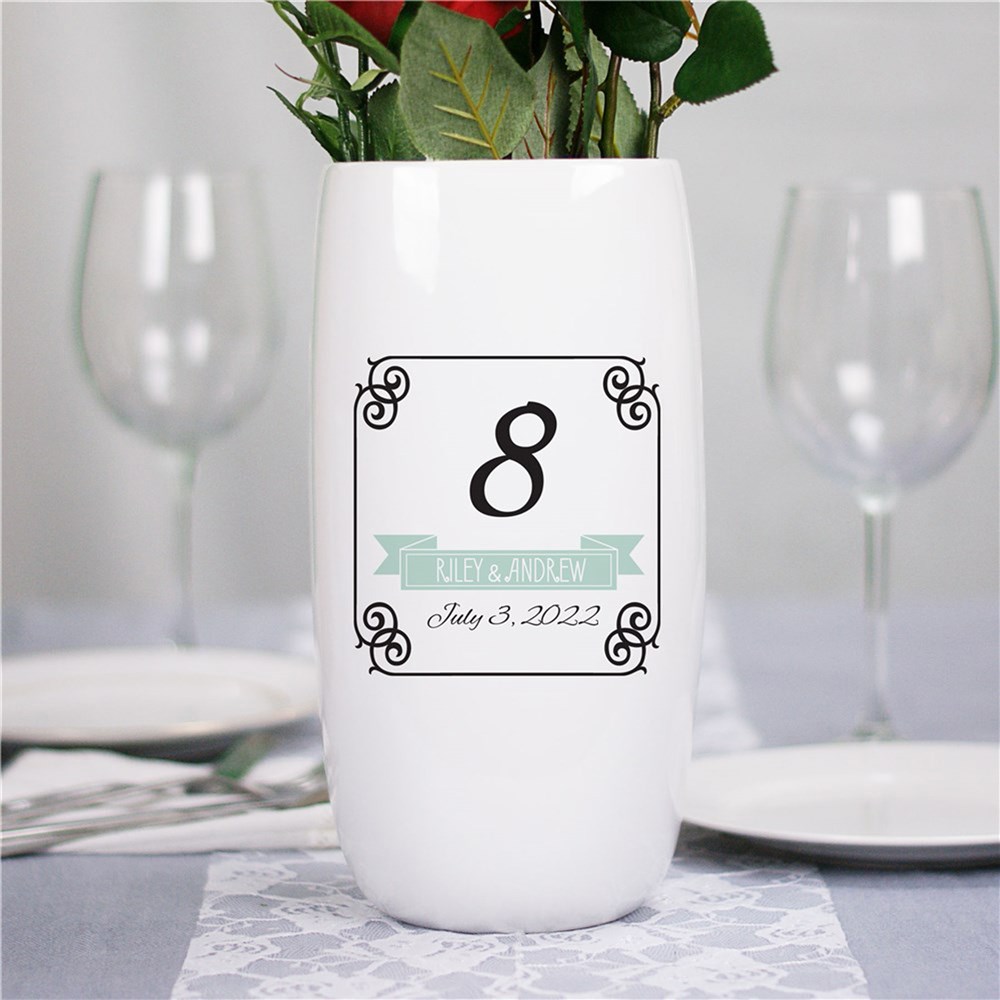 Wedding Centerpiece Personalized Flower Vase U955118