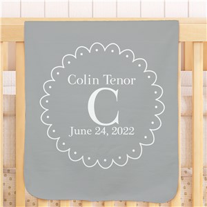 Personalized Baby Initial Blanket | Personalized Blankets