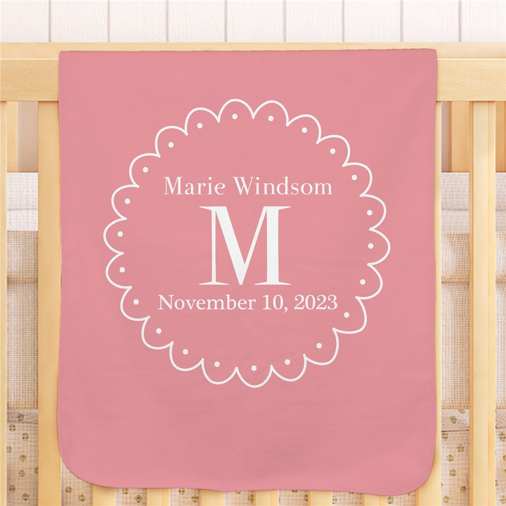 Personalized Baby Initial Blanket GiftsForYouNow