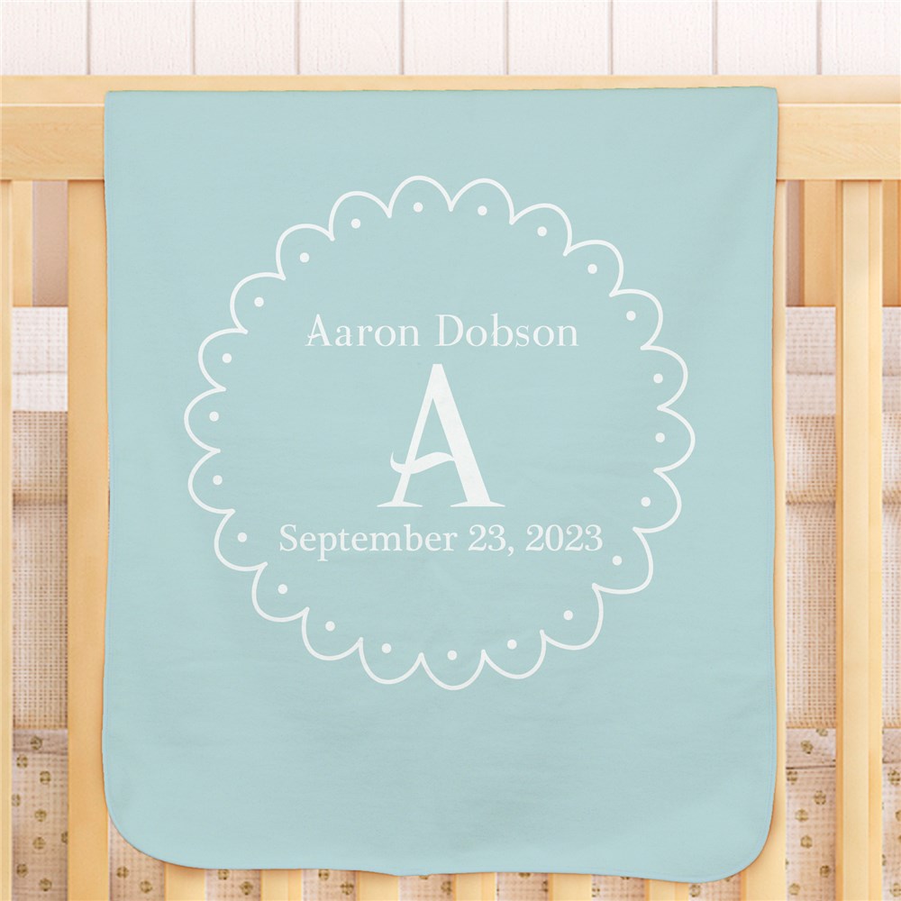 Personalized Baby Initial Blanket GiftsForYouNow