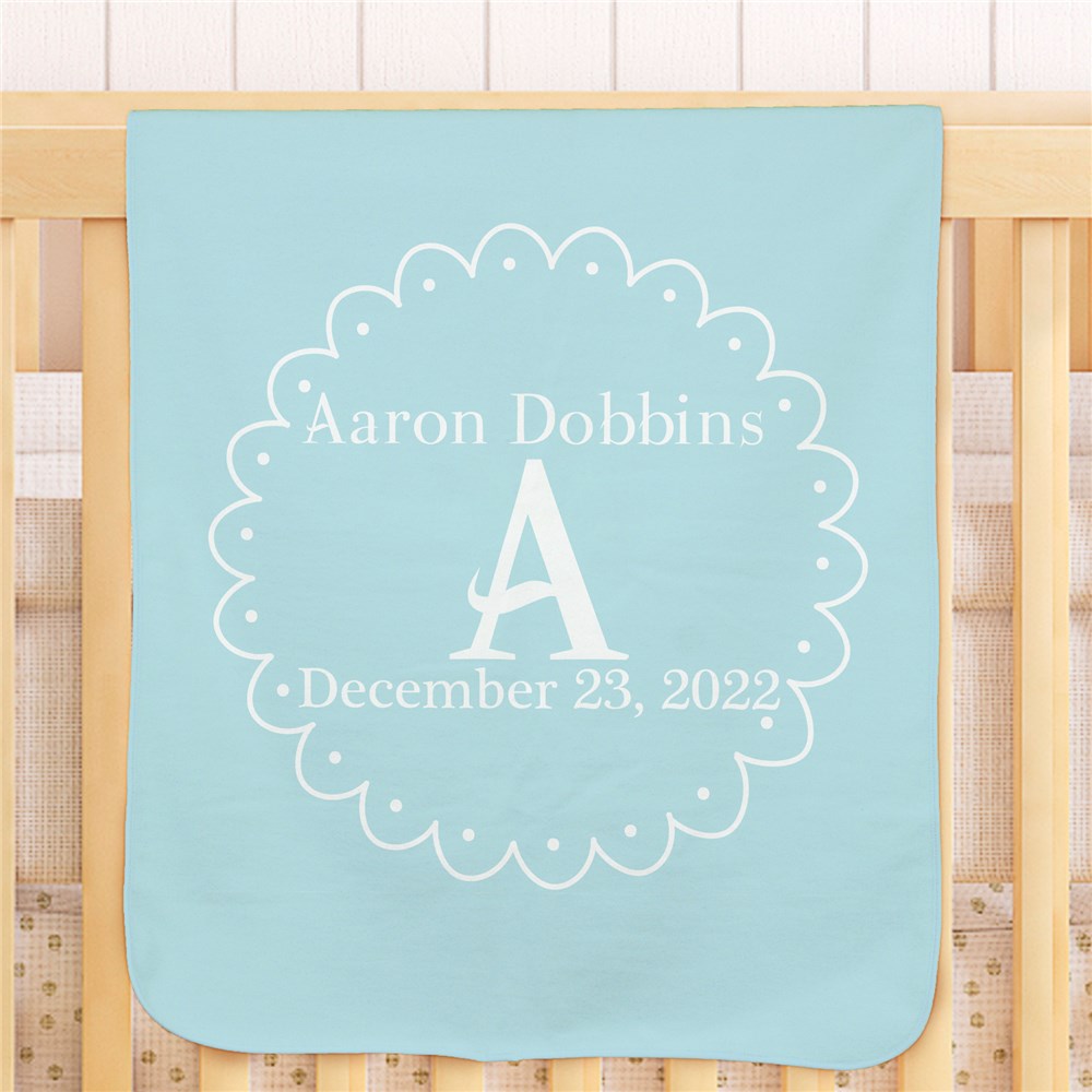 Personalized Baby Initial Blanket | Personalized Blankets