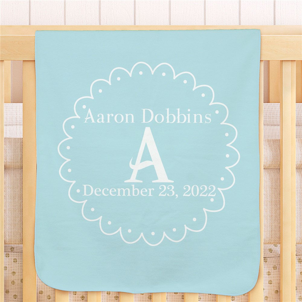 Personalized Baby Initial Blanket GiftsForYouNow