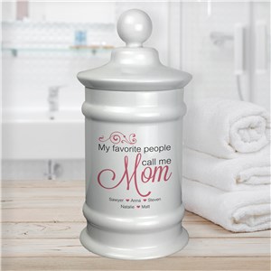 Personalized My Favorite People Call Me Apothecary Jar U9607101