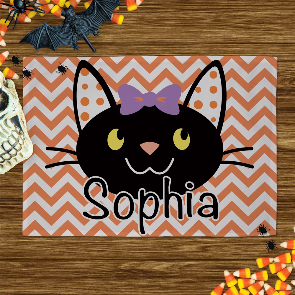 Halloween Cat Dinner Placemat Halloween Placemat