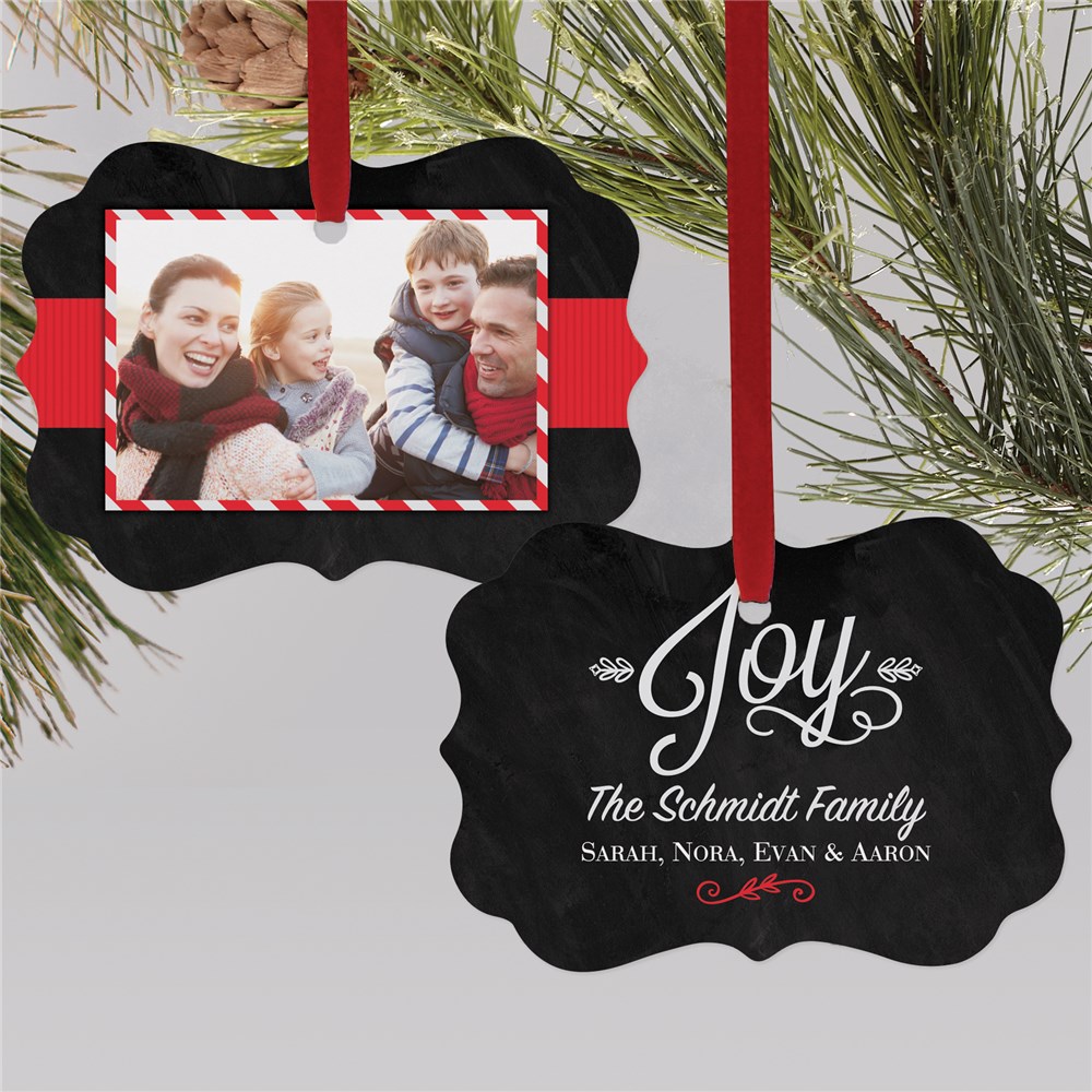 Christmas Joy Photo Ornament | Picture Ornaments