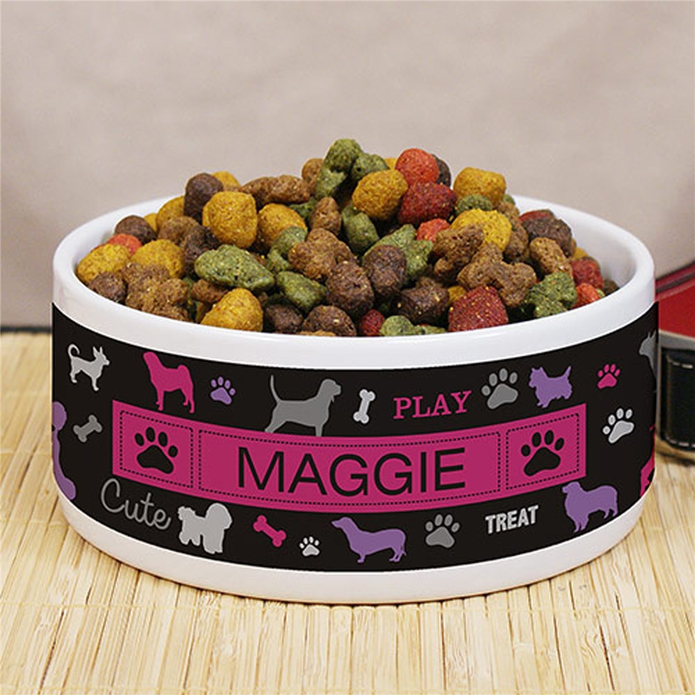 Personalized All Breeds Pet Bowl U991014