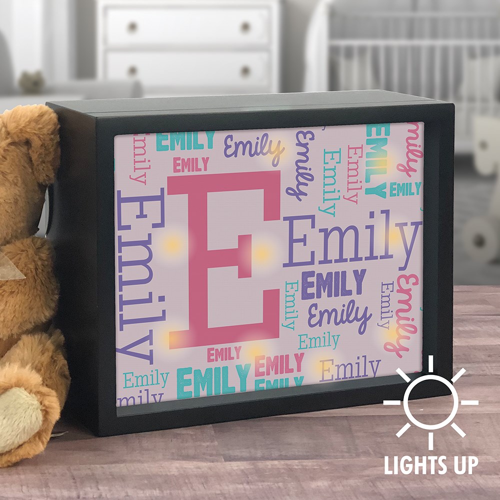 Lighted Shadow Box | Personalized Name Sign