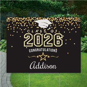 Personalized Class Of Corrugated Yard Sign UV1258145