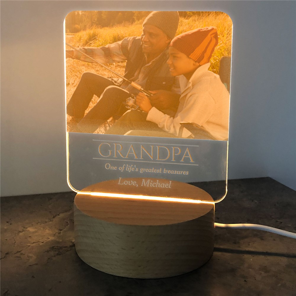 Personalized Life Greatest Treasures Square Light Up Sign