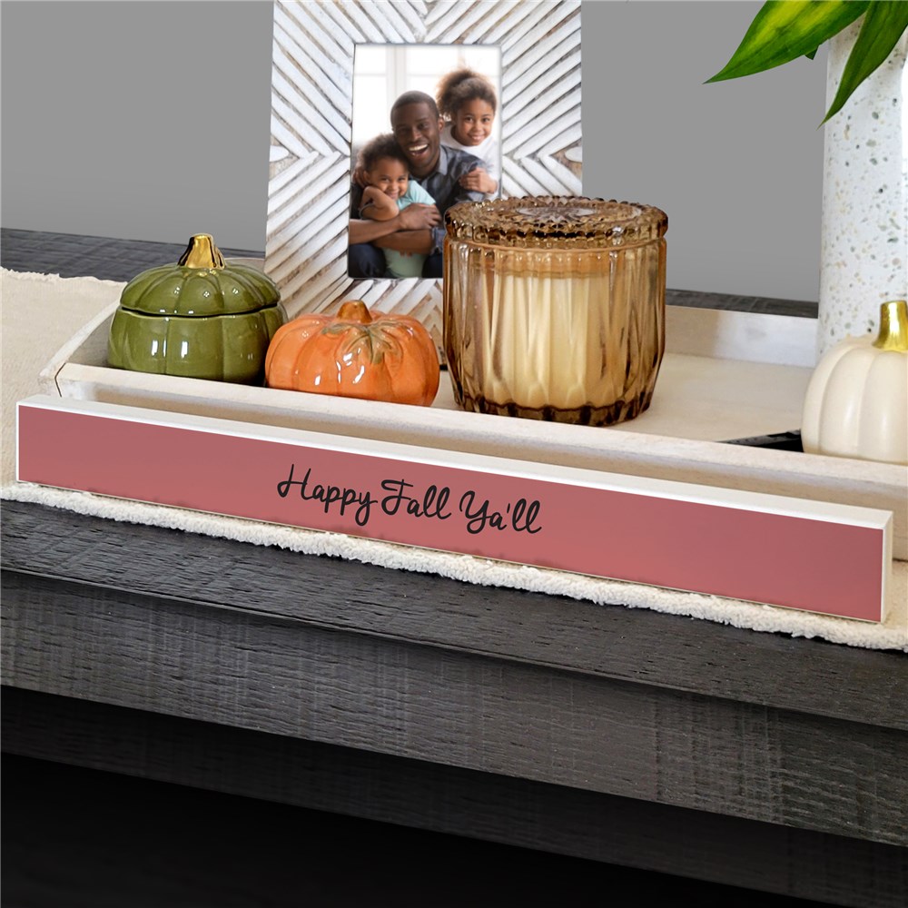 Write Your Own Sign | Personalized Long Skinny Wood Block Sign
