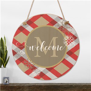 Personalized Dashing Through the Snow Hanging Wall Sign UV1361833