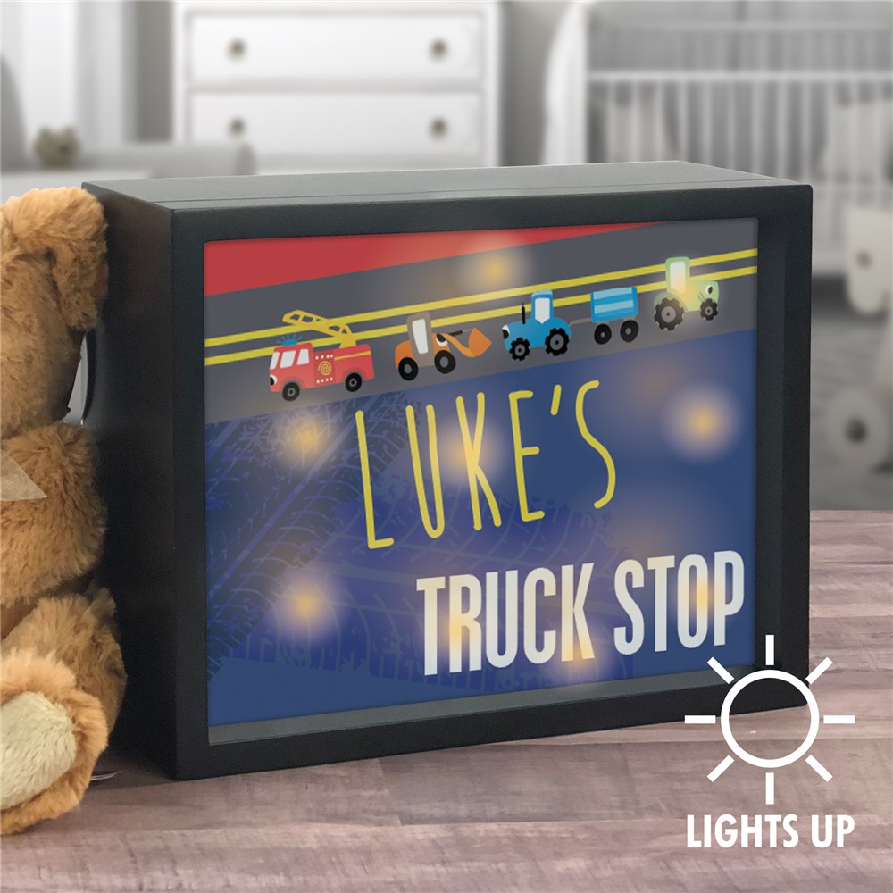 Personalized Kid Truck LED Shadow Box UV141782X