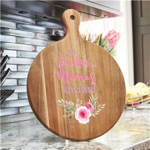 Personalized No Bitchin' In Mama's Kitchen Acacia Paddle UV144381