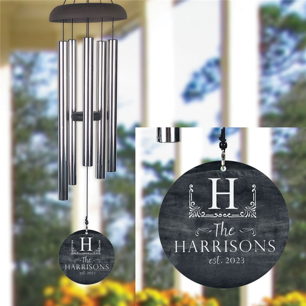 Personalized Wind Chime | Family Established Home Decor