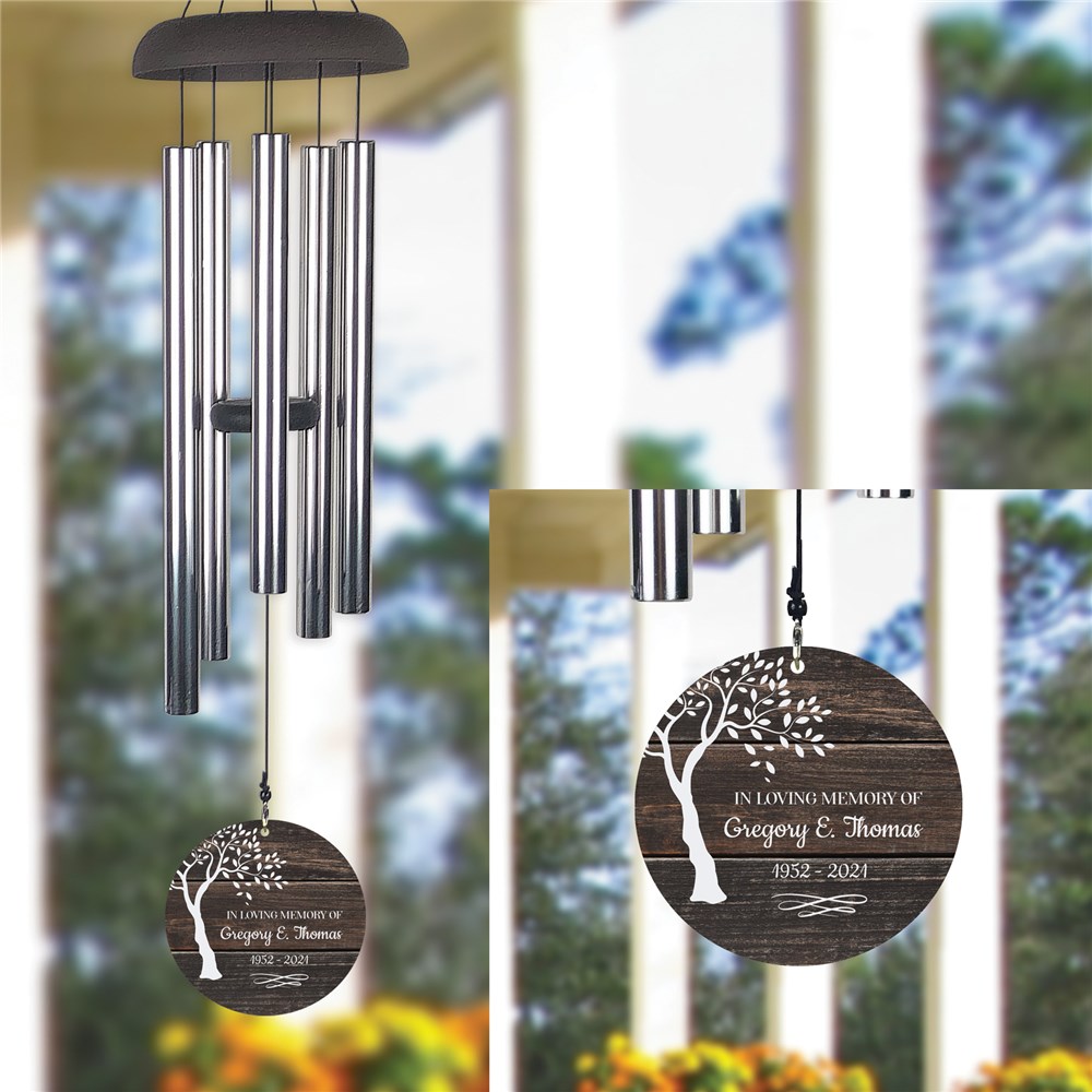 Personalized In Loving Memory Tree Wind Chime GiftsForYouNow