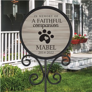 Personalized Pet Grave Marker | Memorial Pet Sign For Outdoors