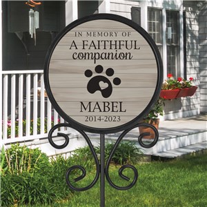 Personalized Pet Grave Marker | Memorial Pet Sign For Outdoors