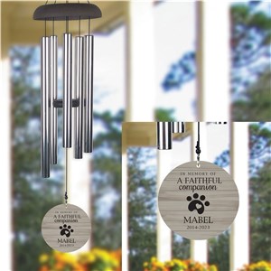 Engraved Wind Chime | Pet Memorial Wind Chime