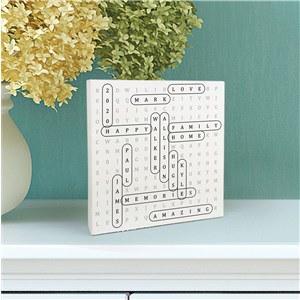 Personalized Shelf Art | Crossword Gifts