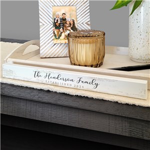 Personalized Family Established Sign | Long Thin Family Year Sign