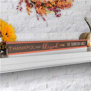 Personalized Fall Sign | Skinny Tabletop Decor
