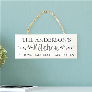 Customized Kitchen Hanging Sign | Personalized Kitchen Decorations