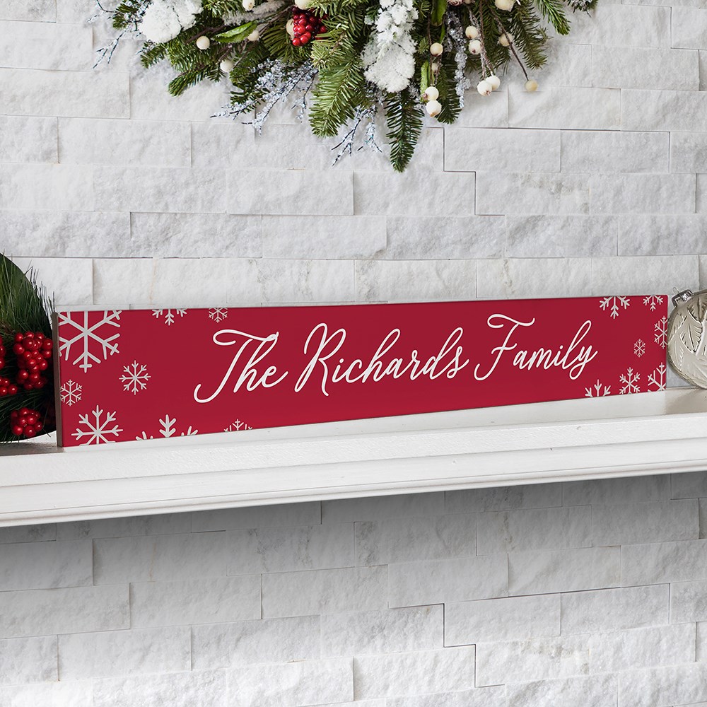 Personalized Holiday Decor | Tabletop Christmas Sign