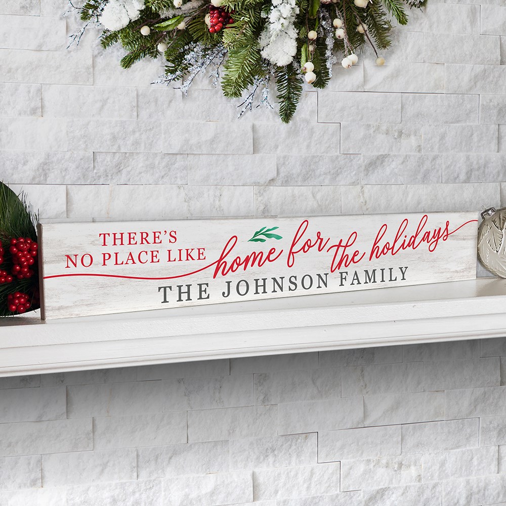 Personalized Holiday Decor | Home for the Holidays Decoration