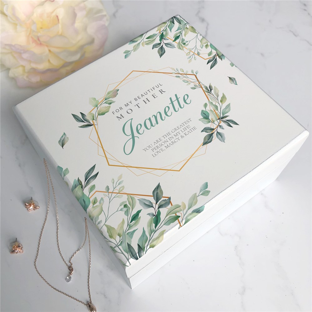 Personalized Jewelry Box | Floral-Themed Jewelry Box