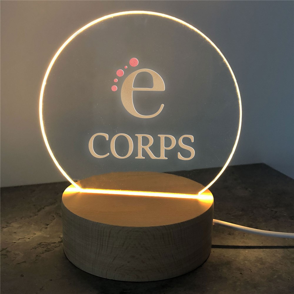Engraved Corporate Round Light Up Sign UV1575928